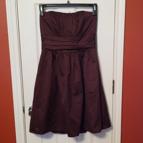 David's Bridal Dresses & Skirts - David's Bridal brown strapless dress